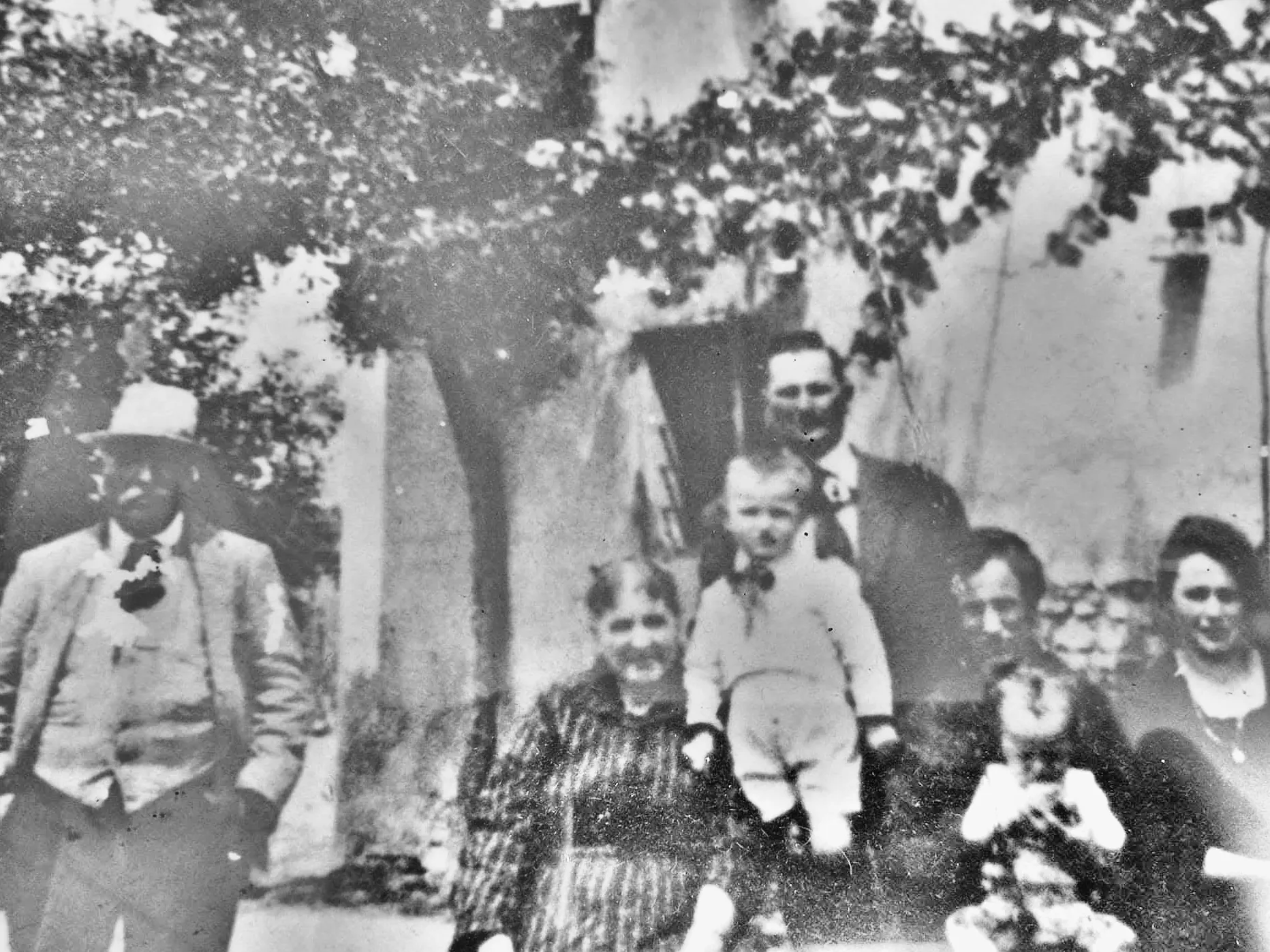 La famiglia Battistini, foto d'epoca